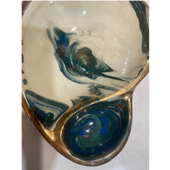 MCM Kidney Shape Chip & Dip *** Beautiful - Picture 2 of 4